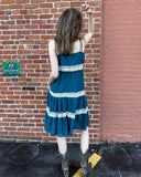 ‘70s tiered floral dress