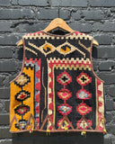 Vintage Late 80s E M May Tapestry Vest