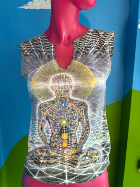 Vintage Crystal Tara Alex Grey Tank Top