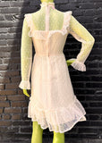 Vintage Long Sleeve Lace Dress
