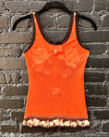 Jean Paul Gaultier Mesh Rose Top