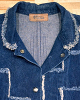 Vintage Denim Midi Coat