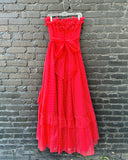 80s Gunne Sax by Jessica McClintock Polka Dot Gown