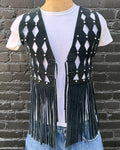 Western suede vest