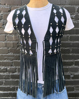 Western suede vest