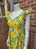 Vintage Handmade Daisy Flower Dress “Princess Kaiulani”