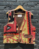 Vintage Late 80s E M May Tapestry Vest