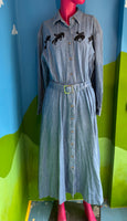 Vintage Western Rodeo Denim Dress