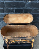 Antique Handwoven Tiruray Tribe Rattan Basket Purse