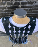 Western suede vest