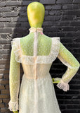 Vintage Long Sleeve Lace Dress