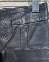 70s Gucci leather horsebit pants