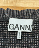 Ganni Smocked Metallic Dress
