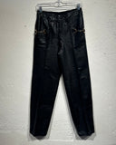 70s Gucci leather horsebit pants