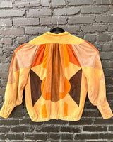 Vintage Patchwork Suede Bomber