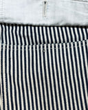 Chloé Wide Leg Striped Cotton Pants