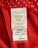 80s Gunne Sax by Jessica McClintock Polka Dot Gown
