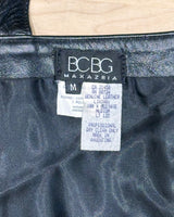Vintage BCBG leather wrap top