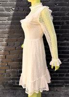 Vintage Long Sleeve Lace Dress