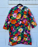Quilted Floral Coat