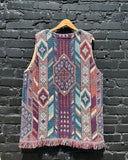 Vintage Western Plains Co. Tapestry Blanket Vest