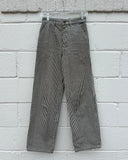 Chloé Wide Leg Striped Cotton Pants