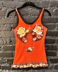 Jean Paul Gaultier Mesh Rose Top