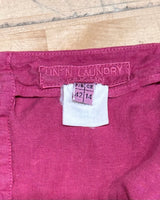 Hot pink linen maxi