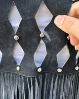 Western suede vest
