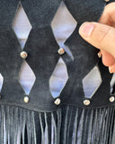 Western suede vest