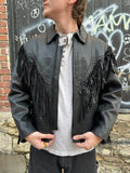 Vintage Wilson’s Leather Open Road Black Biker Jacket