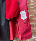 London Fog Red Fleece Lined Trench Coat
