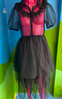 Disturbia Sheer Black Dress