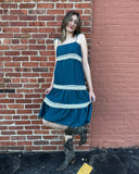 ‘70s tiered floral dress