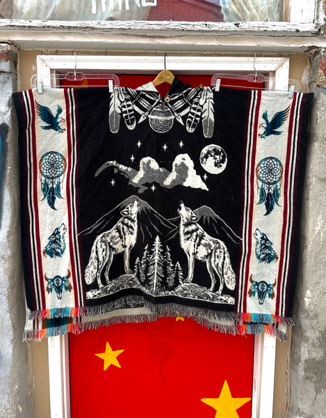 Alpaca Wool Ecuadorian Poncho