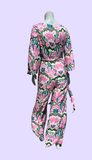 Boden Jumpsuit in Pink & Green