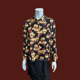 Rachel Comey 100% Silk Floral Blouse Button-up