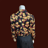 Rachel Comey 100% Silk Floral Blouse Button-up