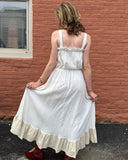 Handmade 70s Style Embroidered Dress