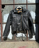 Harley Davidson Motor Crop Leather Jacket