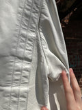 Vintage Wilson’s Leather Motorbike Crop in White Leather
