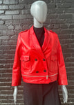 3.1 Philip Lim red leather coat