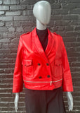 3.1 Philip Lim red leather coat
