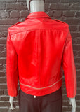 3.1 Philip Lim red leather coat