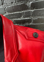 3.1 Philip Lim red leather coat