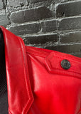3.1 Philip Lim red leather coat