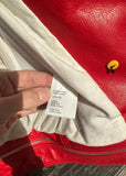 3.1 Philip Lim red leather coat